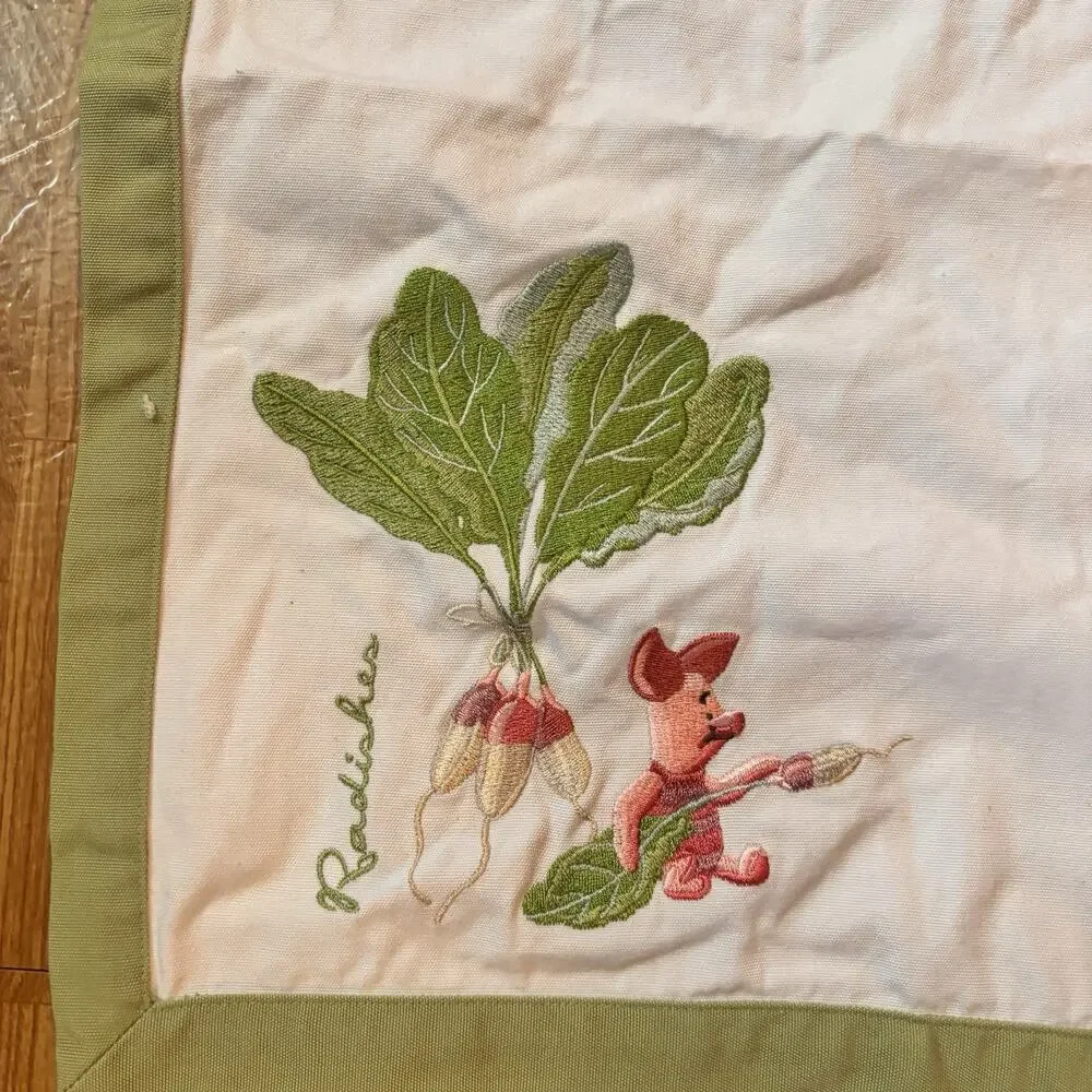 Disney Store Winnie the Pooh Piglet Radish Embroidered Baby Blanket Napkin